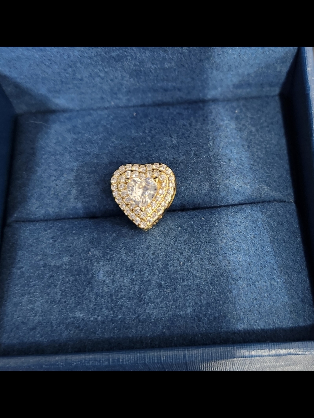 Sparkle Heart Charm S925